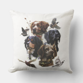 Almofada Brittany Spaniels , Estação de Caça de Pássaros