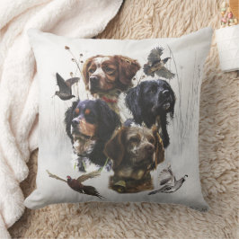 Almofada Brittany Spaniels , Estação de Caça de Pássaros
