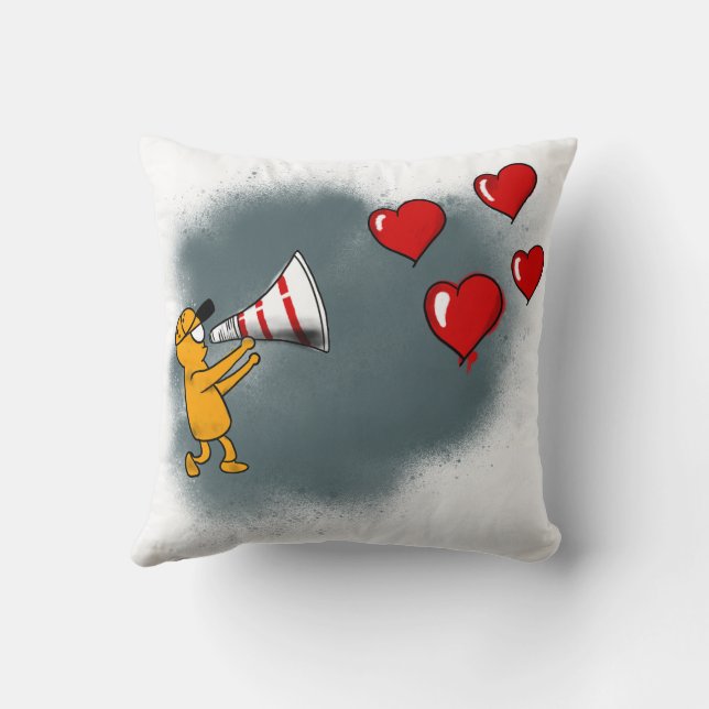 Almofada Broadcasting Love (Verso)