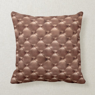 Almofada Bronze de cobre luxuoso encanto opulento de couro