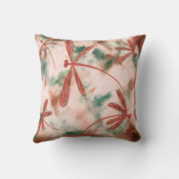 Almofada Bronze Dragonflies Green Splash
