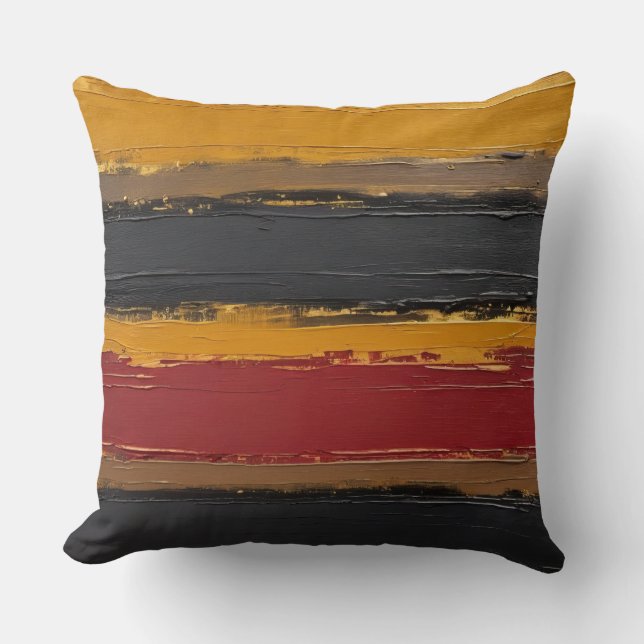 Almofada bronze, ouro-ocre, marsala e carvão (Frente)