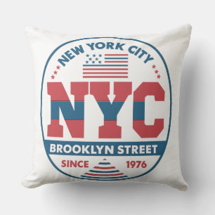 Almofada Brooklyn e Nova Iorque Travesseiro decorativo