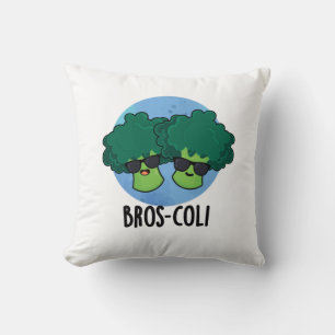 Almofada Bros-coli Cute Veggie Broccoli Pun