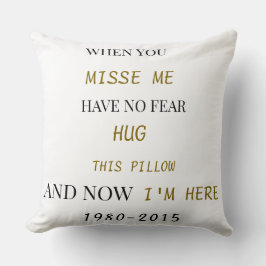 Almofada Brother Memorial Pillow – Forever in Our Hearts