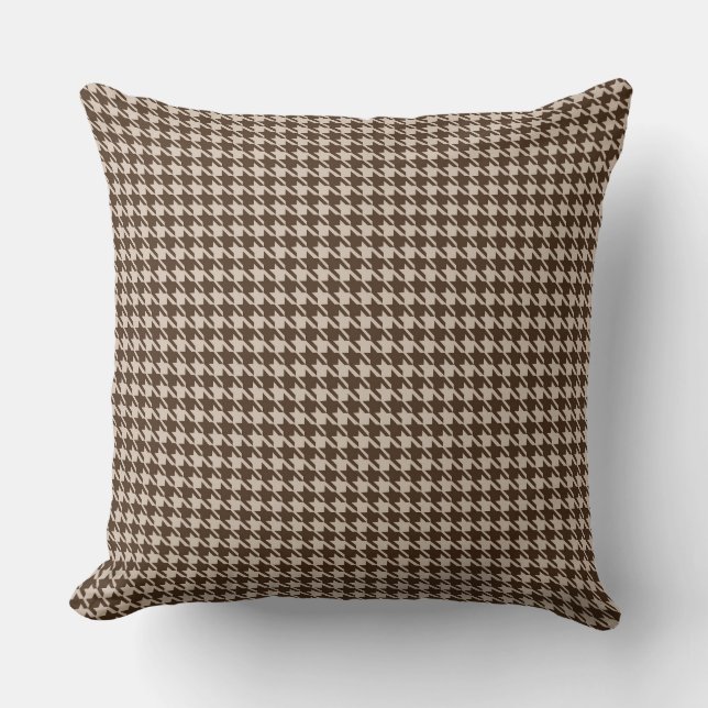 Almofada Brown Houndstooth (Frente)