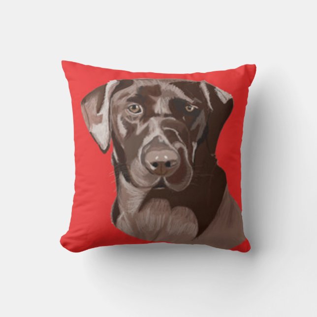 Almofada Brown Labrador Retriever (Frente)