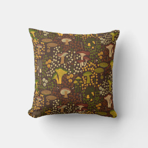Almofada Brown Retro Mushroom