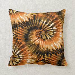 Almofada Brown & Rust Tie Dye Starburst Retro