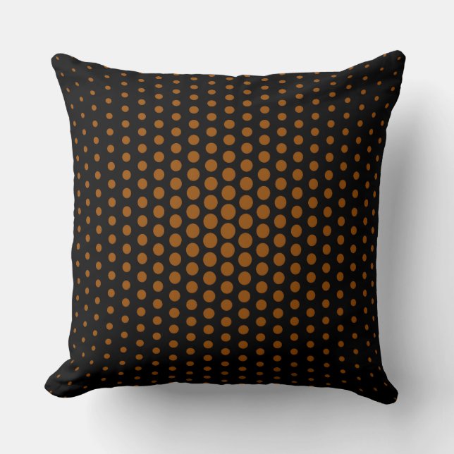 Almofada Brown Techno Dots Modern Black (Frente)