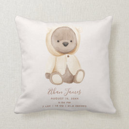 Almofada Brown Teddy Bear Baby Stats