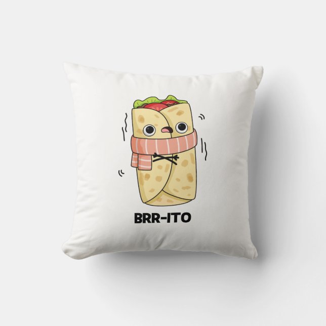 Almofada Brr-ito Funny Congelando Burrito Frio (Frente)