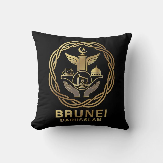 Almofada Brunei Darussalam Sudeste Asiático (Frente)