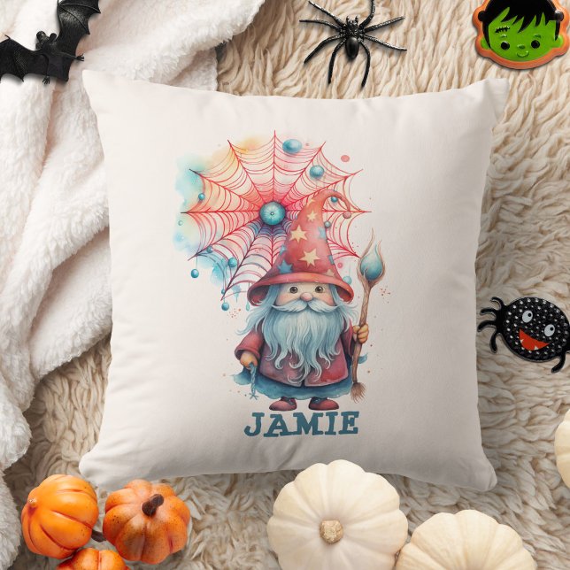 Almofada Bruxa Caprichosa Personalizada de Halloween para C (Criador carregado)