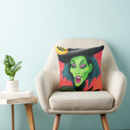 Almofada Bruxa de Halloween Caprichosa