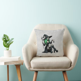 Almofada Bruxa Pin Up Verde