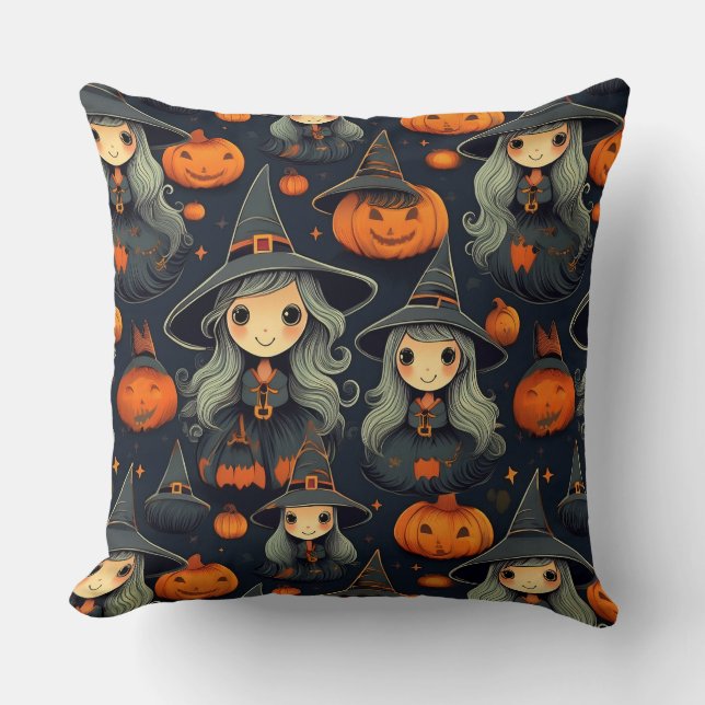 Almofada Bruxas de Halloween (Frente)