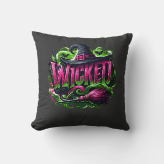 Almofada Bruxas Rosa, Design de Filme de Bruxas Verdes