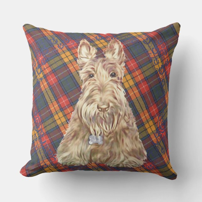 Almofada Buchanan Tartan Scottie (Frente)