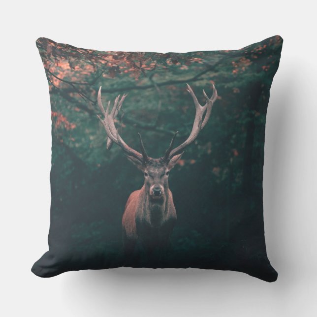 Almofada Buck Deer Wild Animal (Frente)