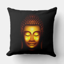 Buda Dourada e Preta sorridente