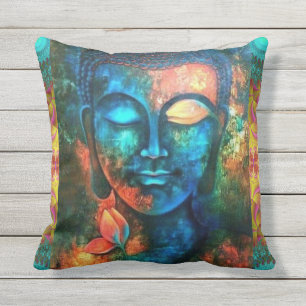 Almofada Buddha colorido bonito