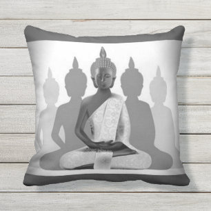 Almofada Buddha & quatro silhuetas