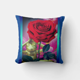 Almofada BuddhaToday V3.blu #2 Flor de Sapo Travesseiro