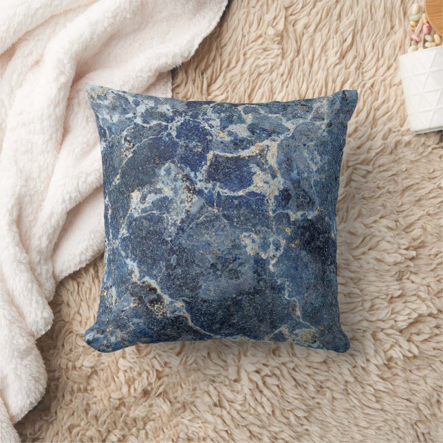 Almofada Bue Cinza Black Marble & Beige Veins (Cobertor)