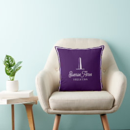 Almofada Buenos Aires Argentina Retro Elegante Minimalista