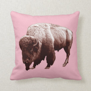 Almofada Búfalo cor-de-rosa
