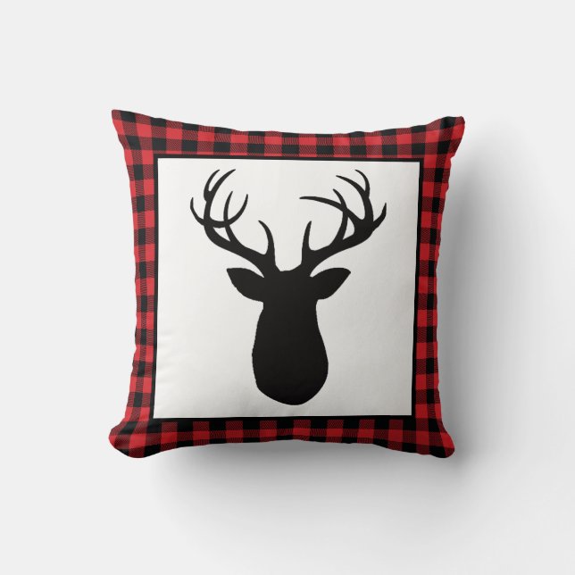 Almofada Buffalo Check Deer Wilderness Travesseiro decorati (Frente)