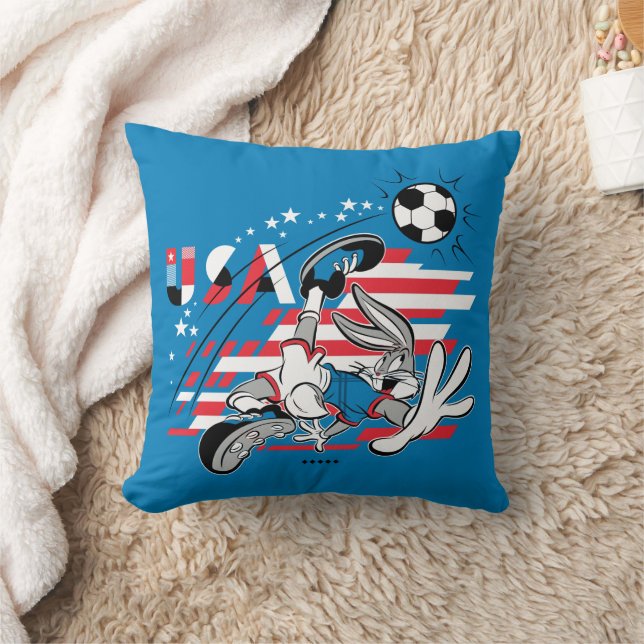 Almofada BUGS BUNNY™ Equipe EUA Futebol Gráfico (Cobertor)