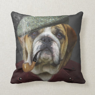 Almofada Buldogue inglês velho