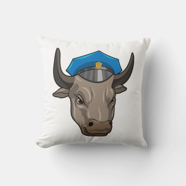 Almofada Bull como agente policial (Frente)