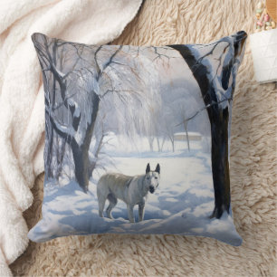 Almofada Bull Terrier Que Neve Natal