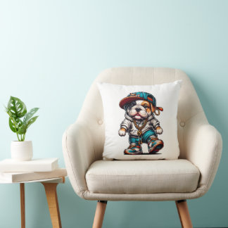 Almofada Bulldog Estilo de Rua 