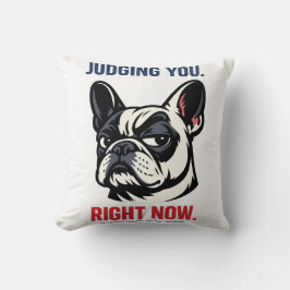 Almofada Bulldog Francês Atitude Julgando Você Amante de C