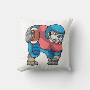 Almofada Bulldog no Esporte com Futebol e Capacete