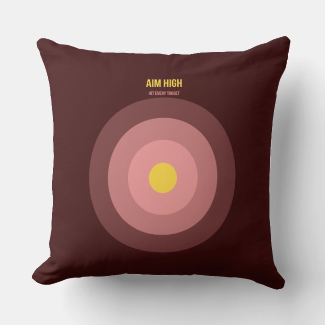Almofada Bulls Eye — 90s Maximalist Throw Pillow | Retro (Frente)