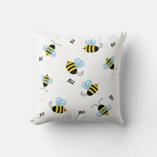 Almofada Bumble Bees Ocupadas (Frente)