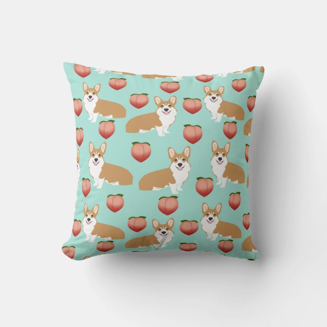 Almofada Bumbuns de Corgi travesseiro decorativo giro - emo (Frente)