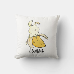 Almofada Bunana Cute Bunny Em Um Canhão De Banana