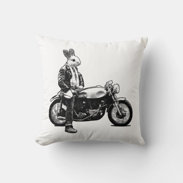 Almofada Bunny Biker (Frente)