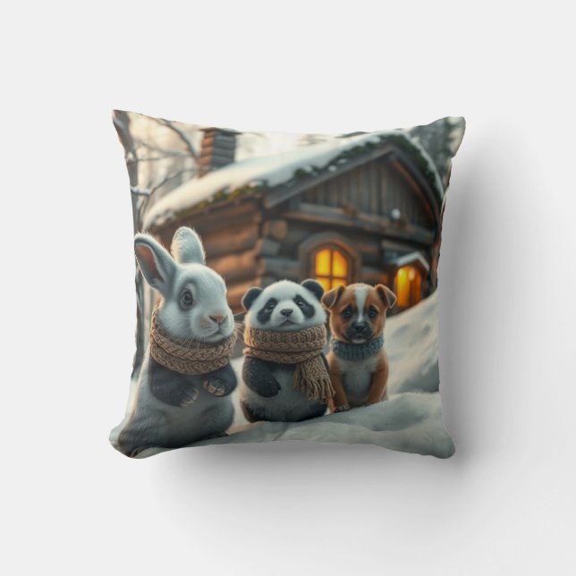 Almofada Bunny, Panda e abastecimento em Travesseiros de ne (Frente)