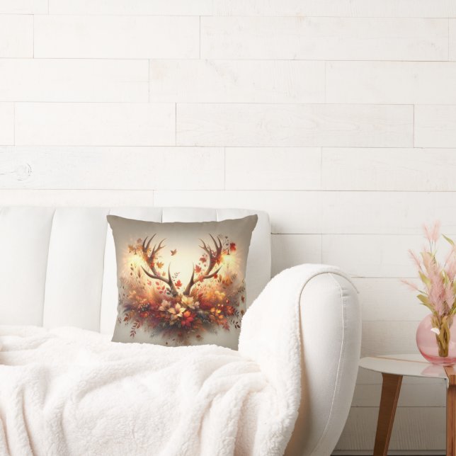Almofada Buquê Autumn Deer Antler (Sofá)