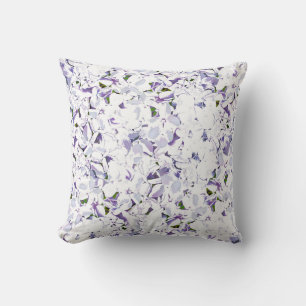 Almofada Buquê de flores de aquarelas de híbridos.