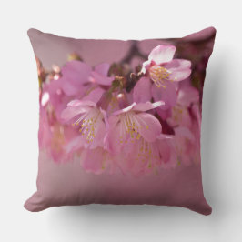 Almofada Buquê Delicado Rosa de Flores de Cerejeira Sakura