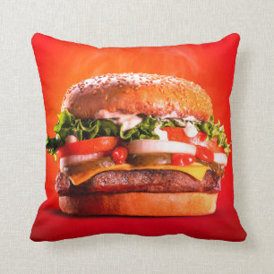 Almofada Burger de Queijo com Bife Delicioso