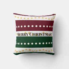 Almofada Burgundy and Emerald Golden Polka Dots Christmas 